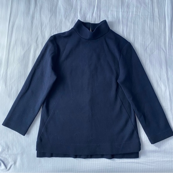 Ewanika Navy Wool Sweater - Picture 1 of 7